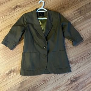 Smythe Green Tailored Blazer with Classic Lapel